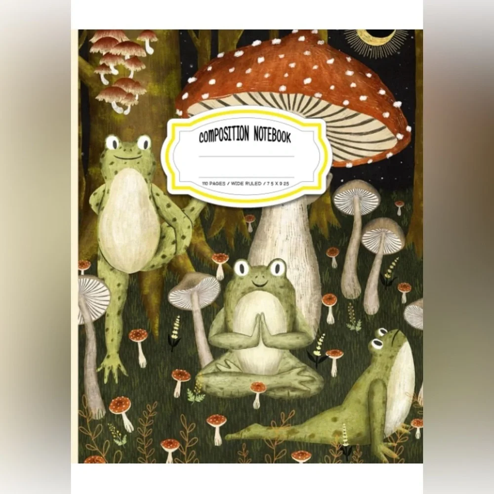 Frog Yoga Composition Book, NWOT